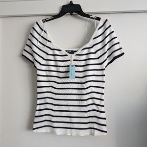 Mave Anthro+ striped top